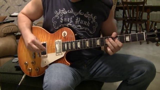 Led Zeppelin Black Dog on an aged Jimmy Page Les Paul смотреть онлайн