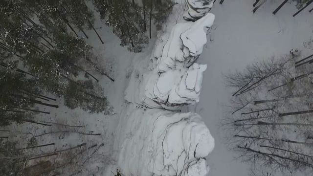 Съёмки с квадрокоптера. Мегалиты Среднего Урала. Чёртово городище Акульи рёбра и окрестности