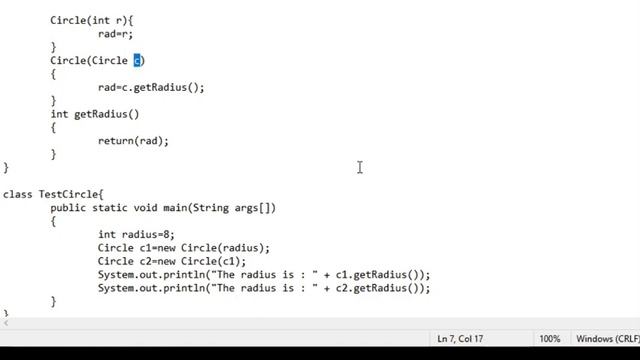 Passing Objects to Constructors - Copy Constructor смотреть онлайн