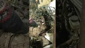 Установка двигателя на ниссан "Мурано" 3.5 л без снятия подрамника.