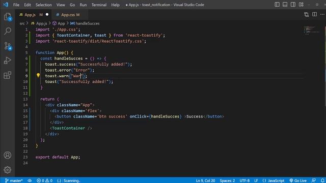 React Toast Notification using React Toastify || React JS Bangla Project Tutorial - Code ABC