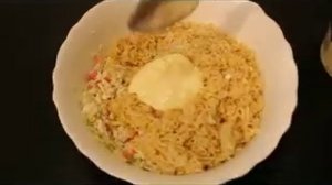 салат из макарон быстрого приготовления (доширака)