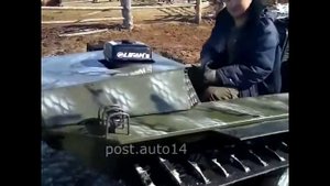 Сделал Самодельный Вездеход на Гусеницах. Якутия. По болотам и по Грязи