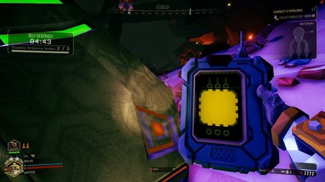 Deep Rock Galactic - Communications Router, Disabling The Antenna Nodes & Grabbing The Data Cell!