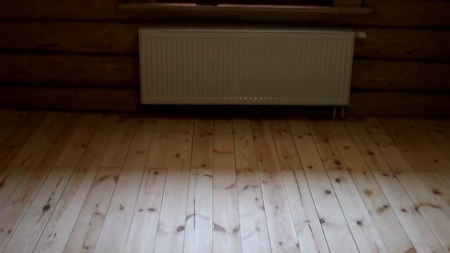 Шлифовка-лакировка пола из сосны. смотреть онлайн