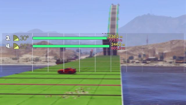 GTA 5 | Which RAMP ANGLE gives you the LONGEST JUMP? смотреть онлайн