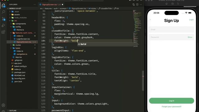 ASMR Programming - React Native Signup Screen Design - No Talking смотреть онлайн