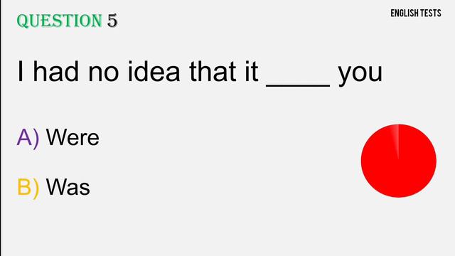 Grammar quiz  Test was or were ? can you pass this english quiz ?