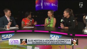 Veronika Kudermetova and Elise Mertens: 2022 WTA Finals Championship Win Interview