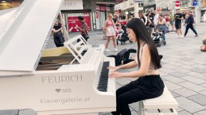 'passacaglia' By Handel & Halvorsen | Street Piano | YUKI PIANO