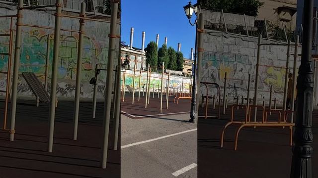 Спортивный зал на свежем воздухе