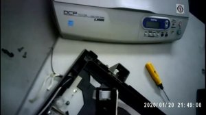 Ремонт сканера Brother DCP 7010, замена линейки.