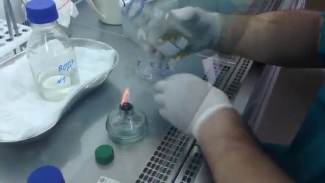 Исследование пробы питьевой воды на общее микробное число (ОМЧ)