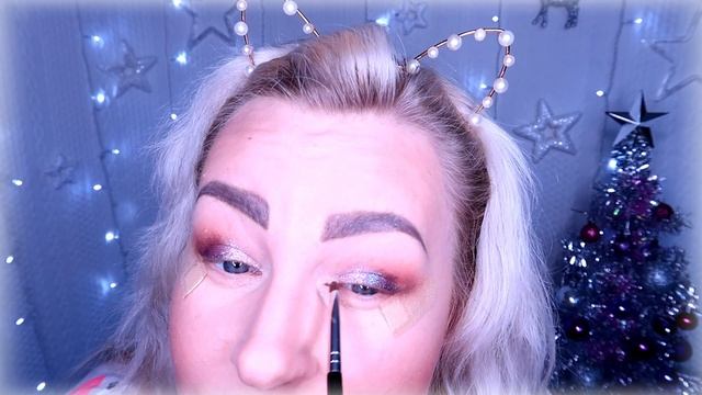 МАКИЯЖ НА НОВЫЙ ГОД?ПРИЧЁСКА/ ?#макияжнановыйгод#причёска#новыйгод2021#