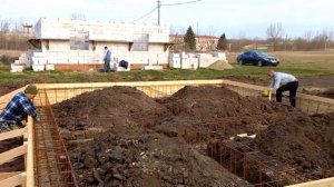 строительство домов ст каневская , строительство домов из арболита , фундамент дома из арболита