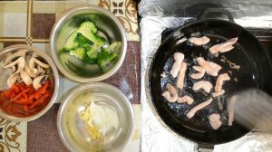УДОН СО СВИНИНОЙ И БРОККОЛИ. Лапша WOK Дома