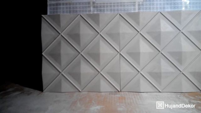 3d панел!!! Вписанные ромбы - HujandDekor смотреть онлайн