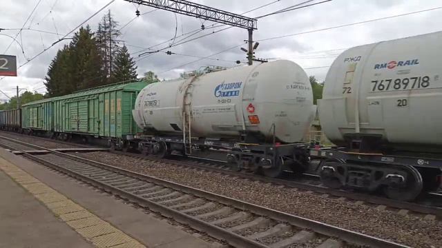 Два электровоза ВЛ10К на станции Чернецкое. БМО.