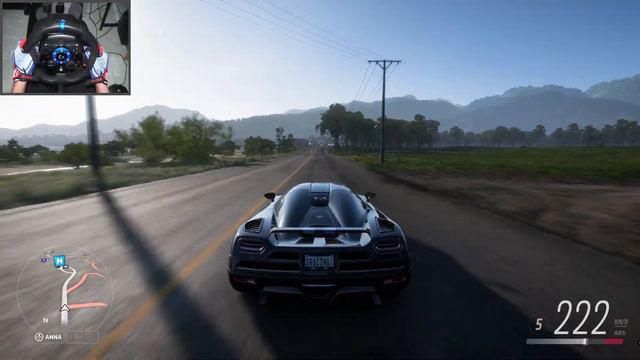 Koenigsegg Agera | Forza Horizon 5 | Logitech G923 Steering Wheel Gameplay