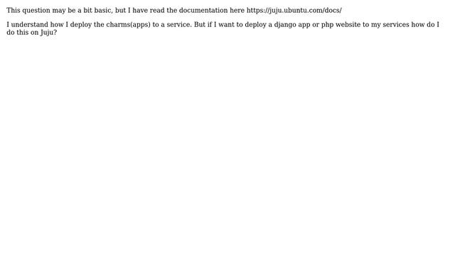 Ubuntu: How do I deploy a Django or PHP website via Juju? смотреть онлайн