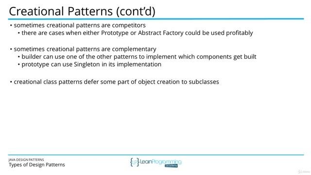 The Java Design Patterns Course--5  Types Of Design Patterns