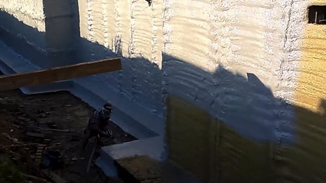 Гидроизоляция фундамента напыляемой полимочевиной смотреть онлайн