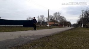 Сноу скут!трюковой самокат!жёсткие падения на трюковом самокате!стрит!скейт парк!шок!