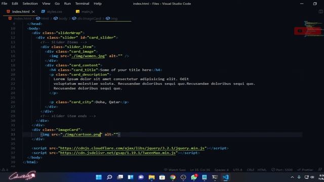 VERTICAL CAROUSEL | Web Design - Full screen image slider | @VetrivelRavi смотреть онлайн