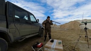 Отстрел патронов 20 калибра с навесками дроби 16,18 и 22 грамма.