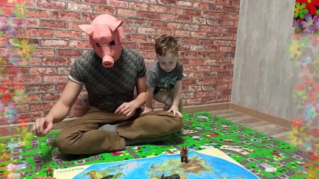 РАЗВИВАЮЩИЕ ИГРЫ ДЛЯ МАЛЫШЕЙ! УЧИМ ЖИВОТНЫХ и СТРАНЫ! Ищем домики для зверей. смотреть онлайн