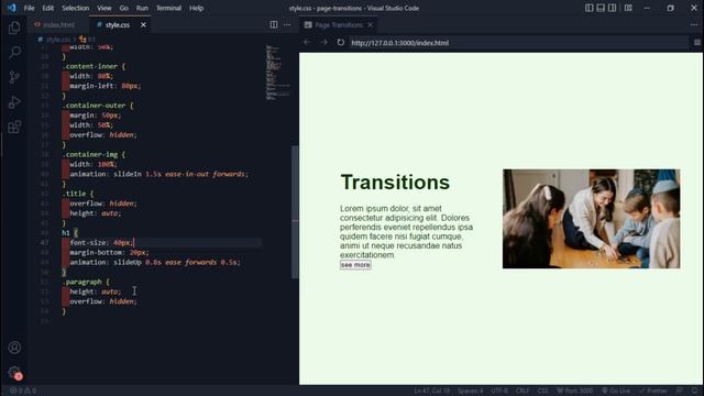 How To Create Page Transitions Using HTML And CSS | Pure CSS Tutorials смотреть онлайн