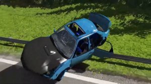 Cars VS Giant Lava Pit. BeamNG Best moments №32