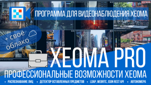 Профессиональная редакция Xeoma Pro - программы для видеонаблюдения с продвинутой видеоаналитикой