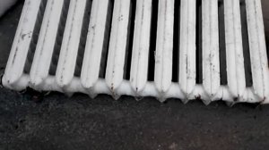 Печка на дровах из батареи часть 1