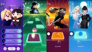 Sigma Wednesday Dance with my hand | Enid Wednesday | M3gan Wednesday Dance | Elsa | Tiles Hop Song