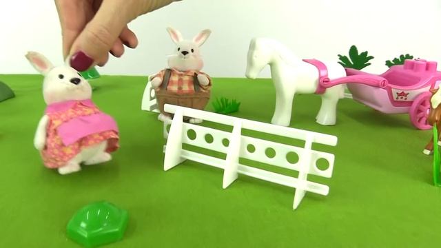 Развивающие мультики: Зайчата! Катание на лошадях! Игры для детей смотреть онлайн