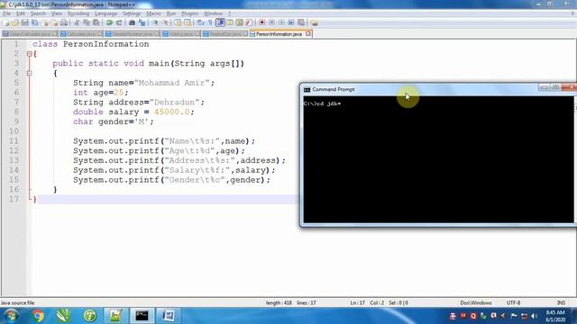 Java Introduction   Part 3  Printing with printf function in java programming