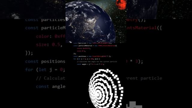 How to code a ( THREE.JS ) Galaxy Particle System #threejs