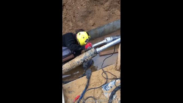 Аргонно-дуговая сварка с выездом - сварка трубопровода смотреть онлайн