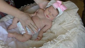 Полностью силиконовая кукла реборн.