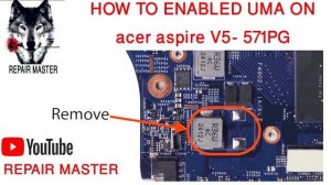 How to convert discrete to uma  acer Aspire V5-571PG FREE LEARNING STEP BY STEP