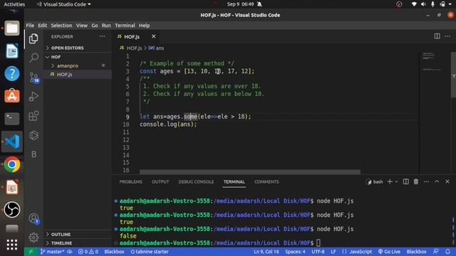 #3 Higher order function || some() method and every() method in JavaScript in -2023 | Let's Coding