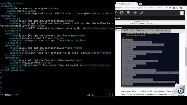 3. Update hive-site.xml - Spark as execution engine for Hive смотреть онлайн
