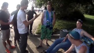 Рейд организации Лев Против Новосибирск в день ВДВ,