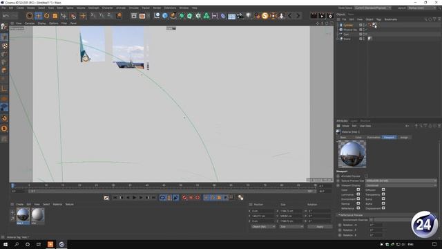 Physical Render - Cinema 4d S24 - Interior Light смотреть онлайн