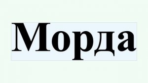 Морда