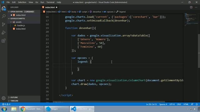 112 - GOOGLE CHARTS GRÁFICO DE COLUNAS смотреть онлайн