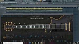 Deathcore song with Guitar Vst Ample Metal Eclipse III Fl Studio