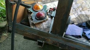 откидной задний борт на самодельный прицеп