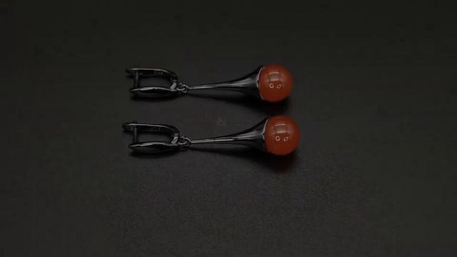 Обзор серёжек с Сердоликом арт. с599-04